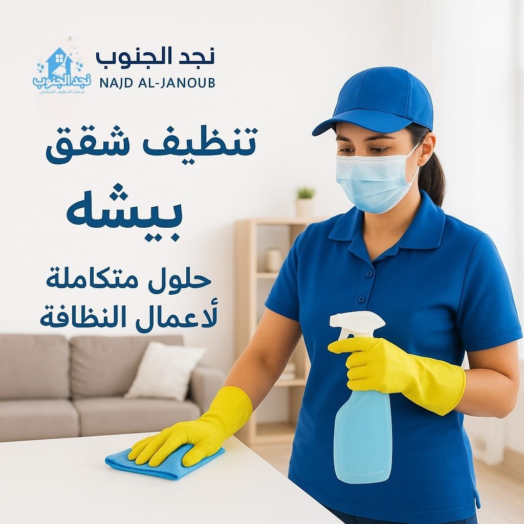 تنظيف شقق وفلل ببيشة – حلول متكاملة لأعمال النظافة