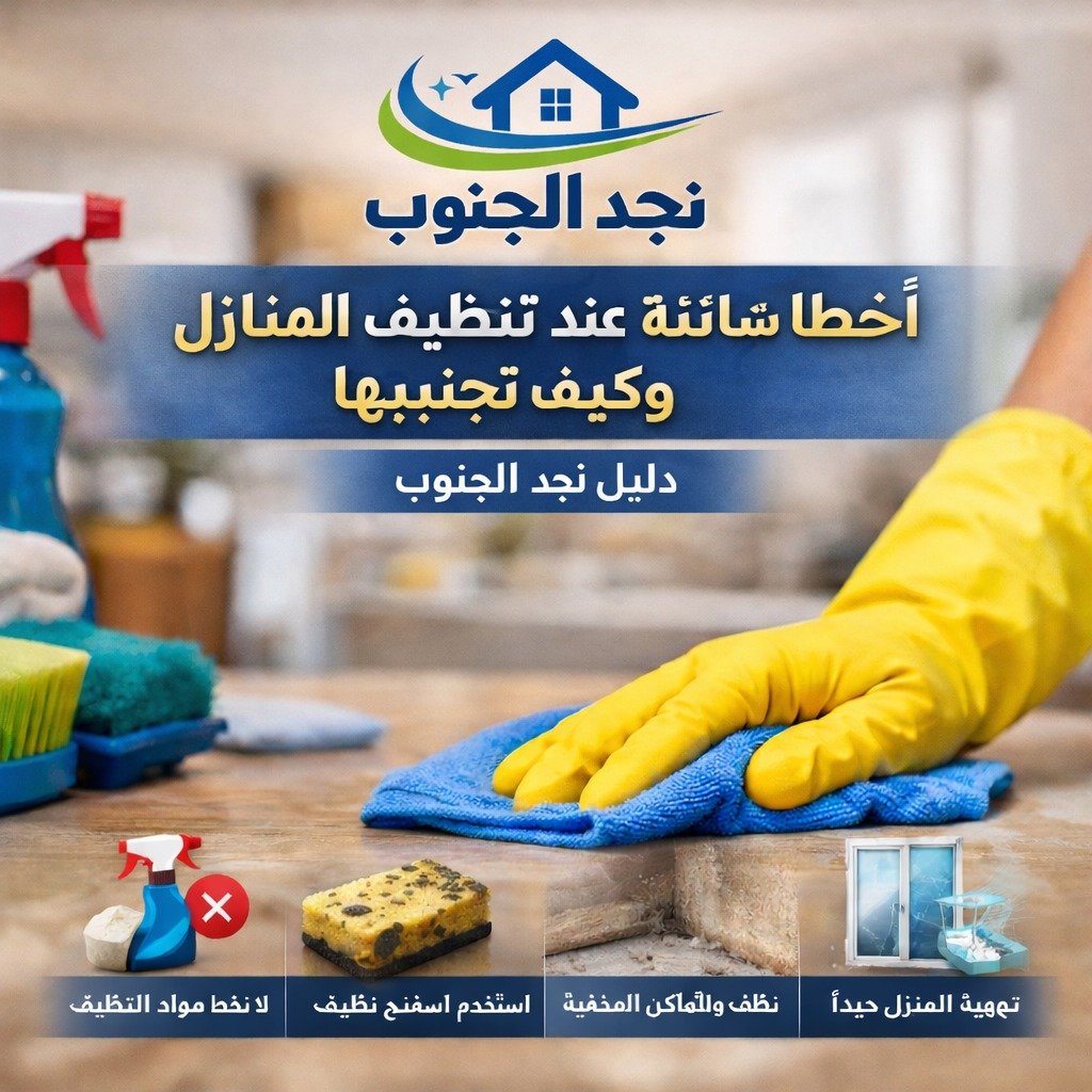 أكثر أخطاء تنظيف المنازل انتشارًا ونصائح فعالة لتفاديها