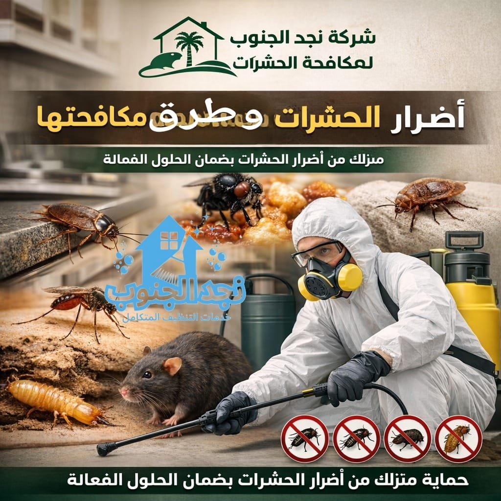 أضرار الحشرات المنزلية وطرق مكافحتها