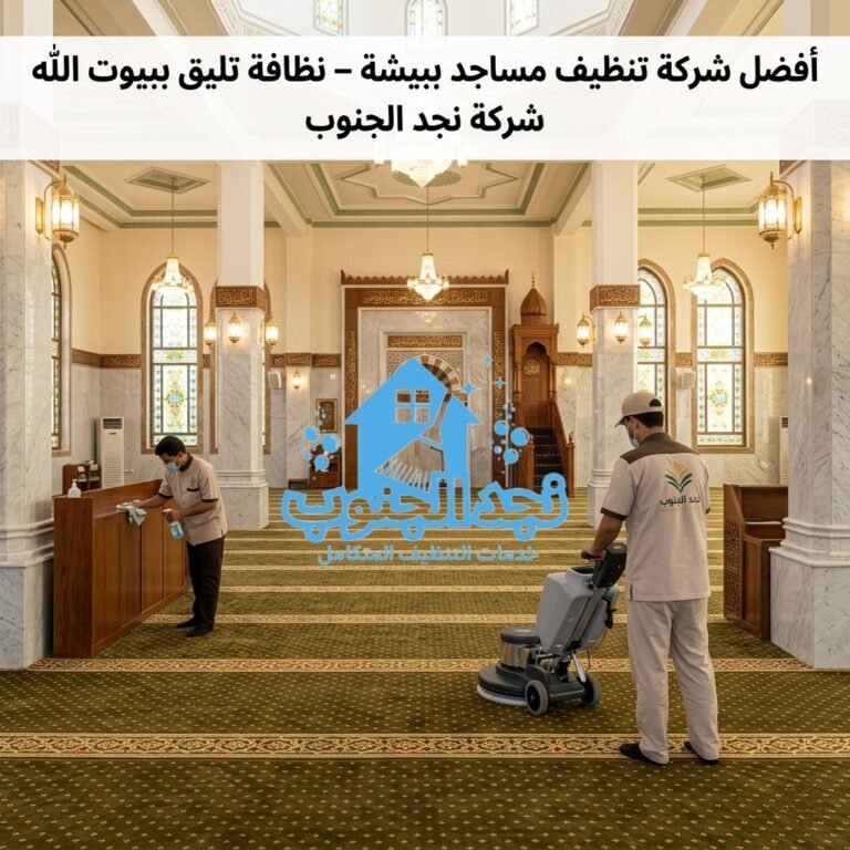 أفضل شركة تنظيف مساجد ببيشة