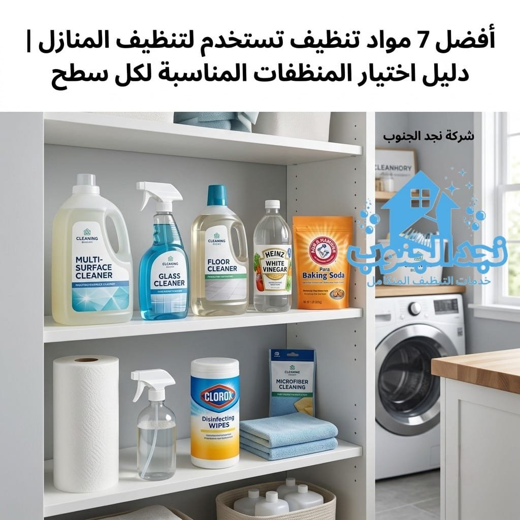 أفضل 7 مواد تنظيف تستخدم لتنظيف المنازل