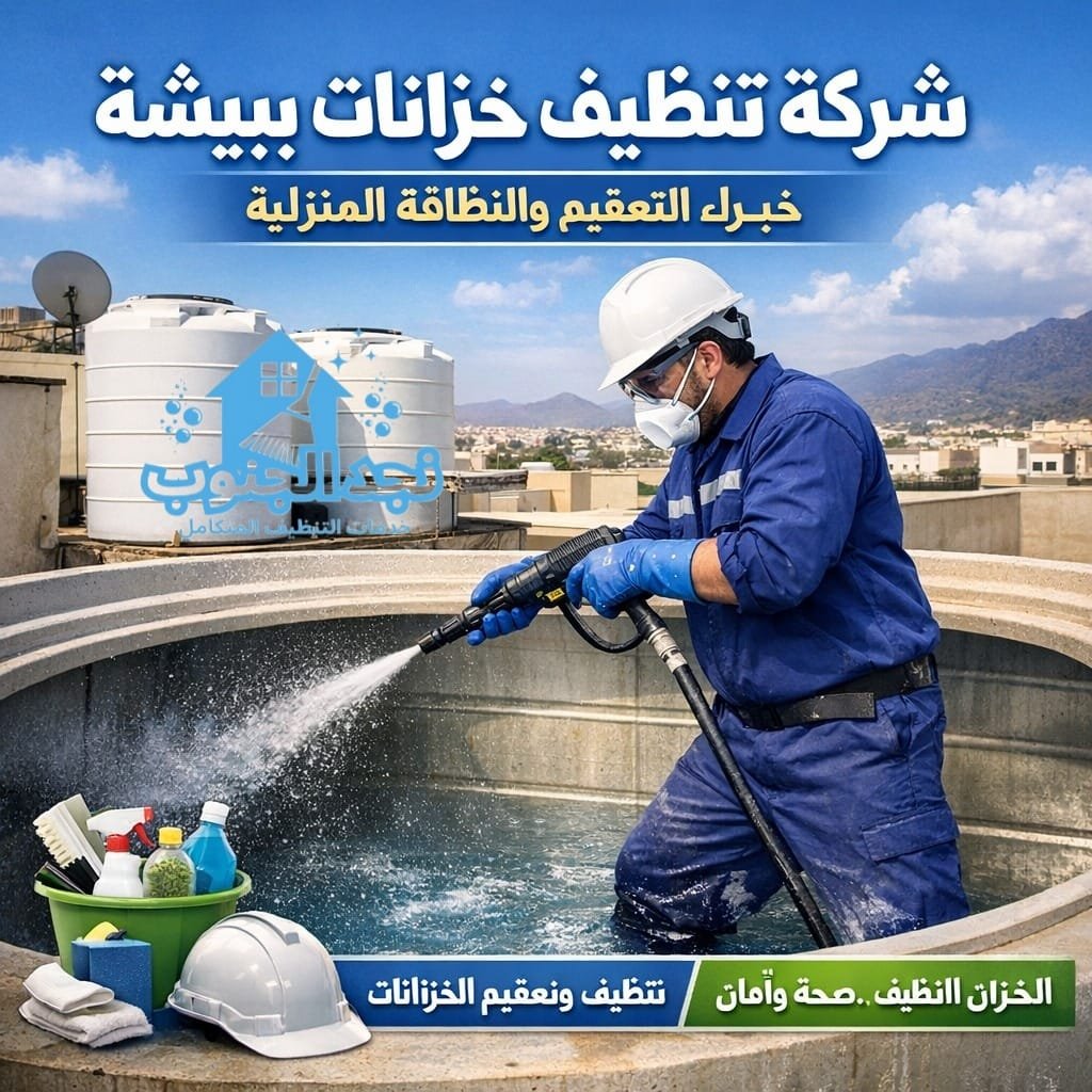 شركة تنظيف خزانات ببيشة | خبراء التعقيم والنظافة المنزلية