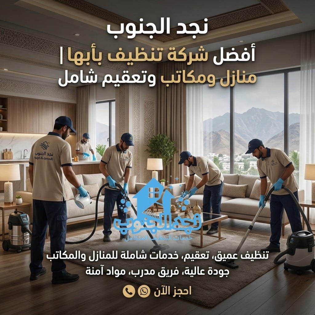 أفضل شركة تنظيف بأبها | تنظيف منازل ومكاتب وتعقيم شامل