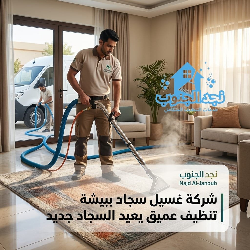 شركة غسيل سجاد ببيشة | تنظيف عميق يعيد السجاد جديد