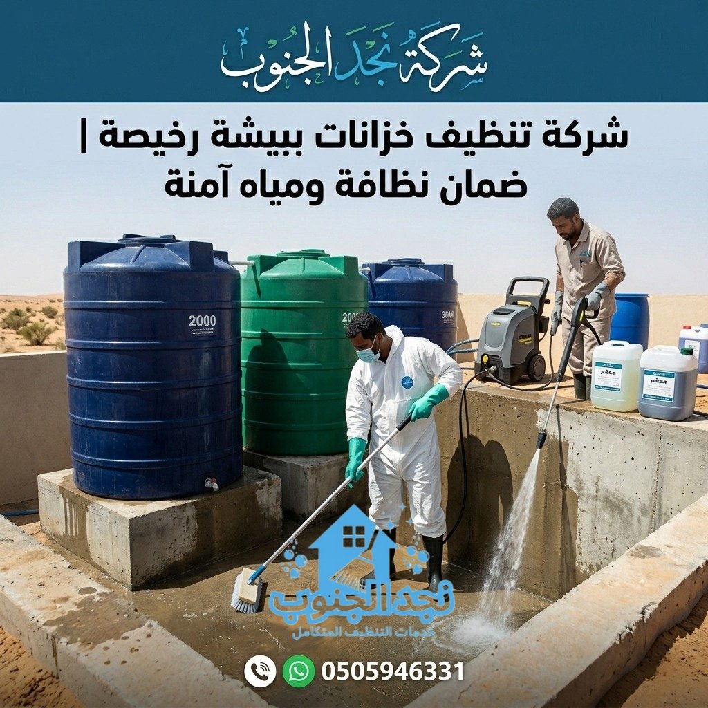 شركة تنظيف خزانات ببيشة رخيصة | ضمان نظافة ومياه آمنة