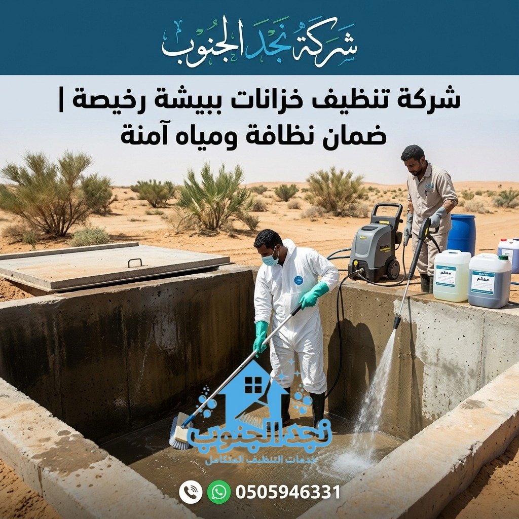 شركة تنظيف خزانات ببيشة رخيصة | ضمان نظافة ومياه آمنة