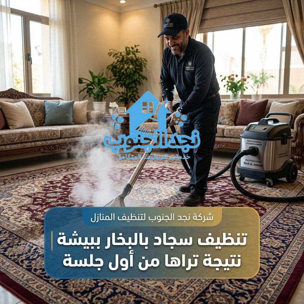 تنظيف سجاد بالبخار ببيشة | نتيجة تراها من أول جلسة