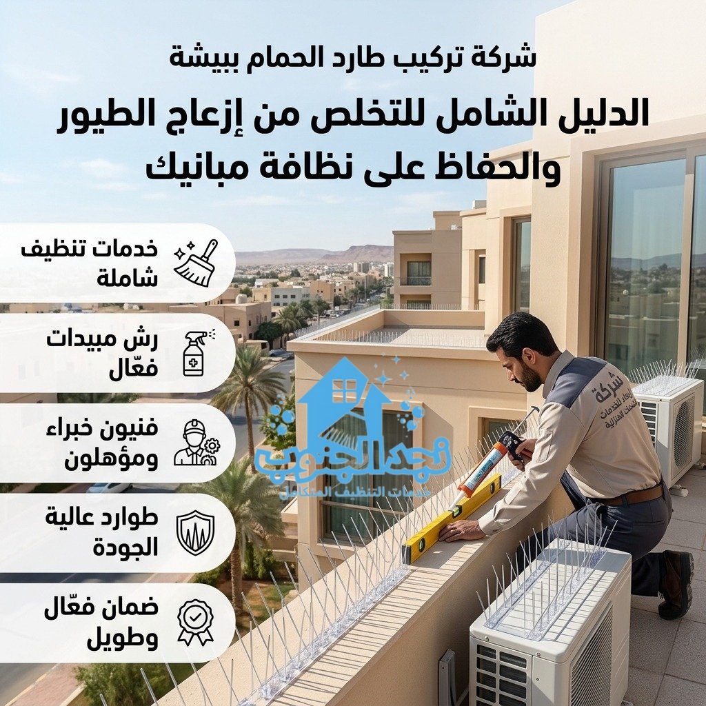 شركة تركيب طارد الحمام ببيشة