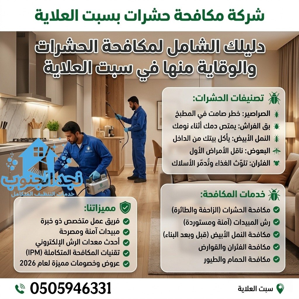 شركة مكافحة حشرات بسبت العلاية