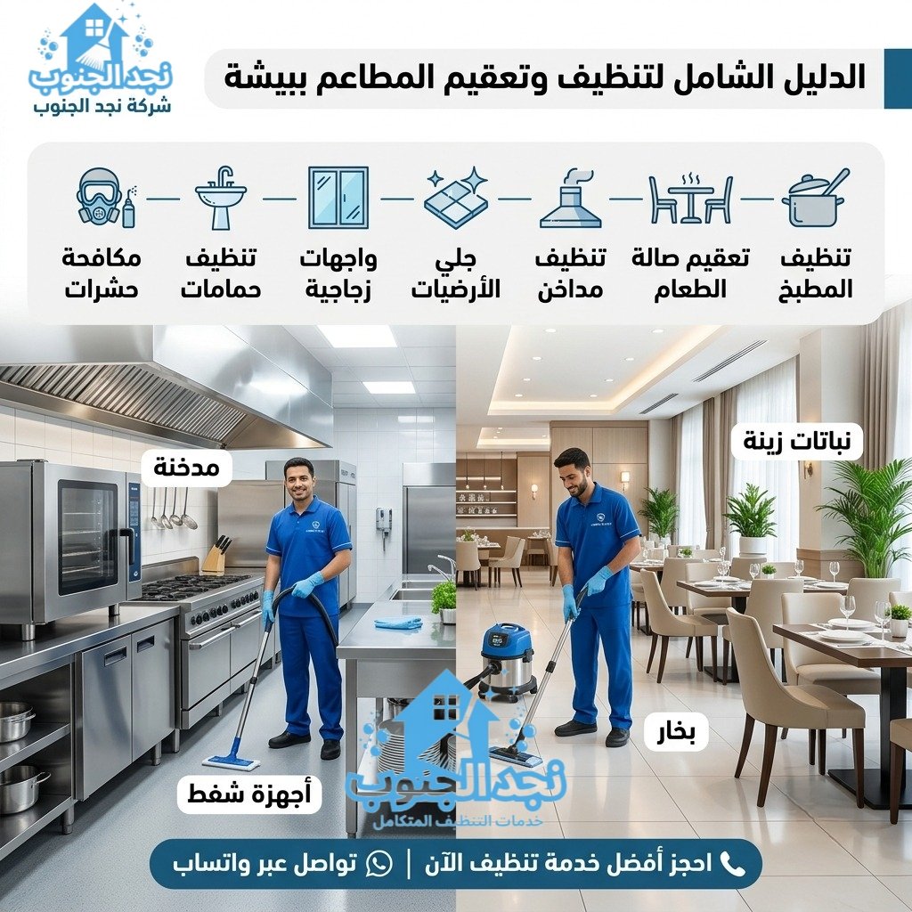 شركة تنظيف مطاعم ببيشة