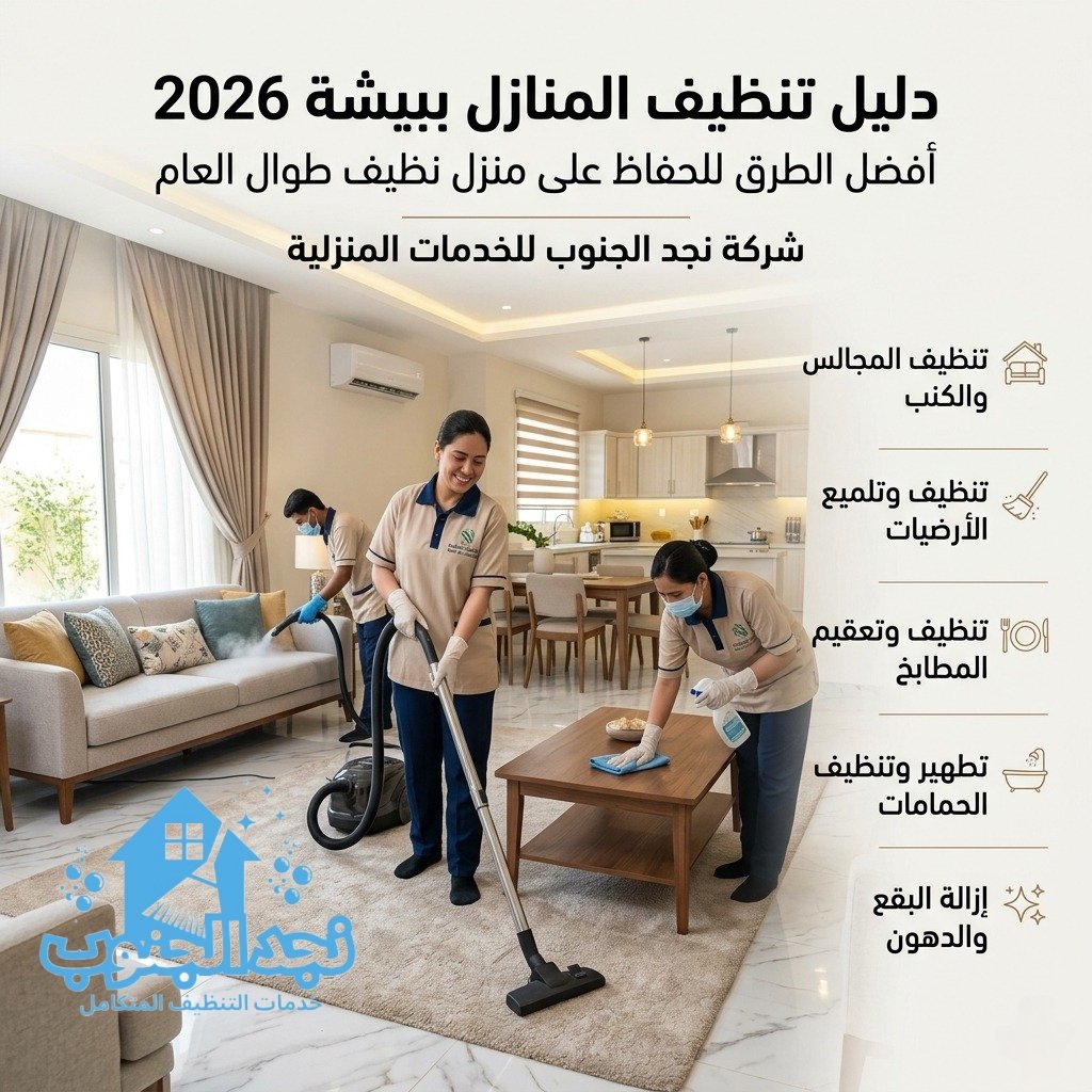 تنظيف المنازل ببيشة