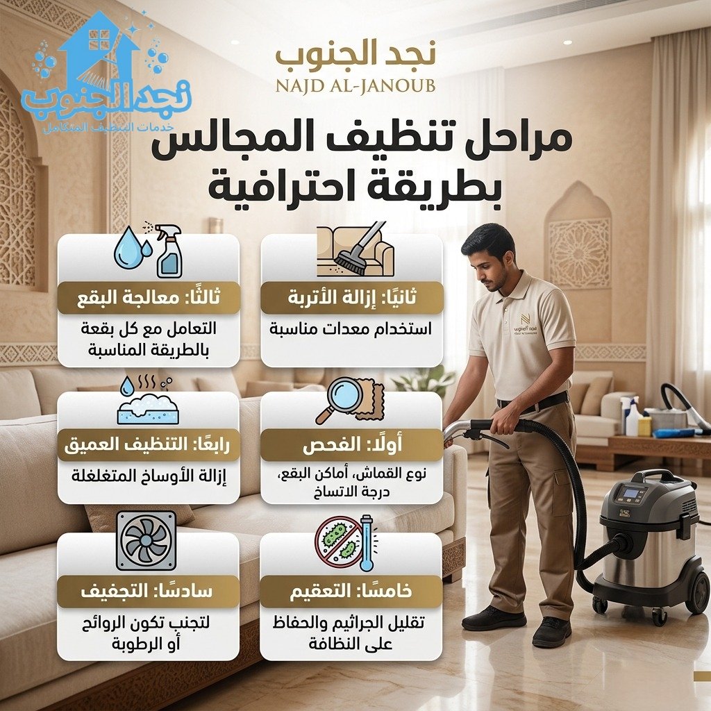 شركة تنظيف مجالس ببيشة 1