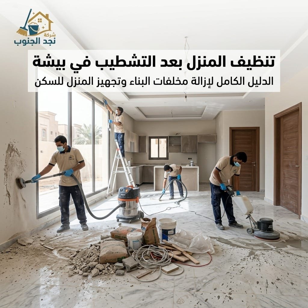 تنظيف المنزل بعد التشطيب في بيشة
