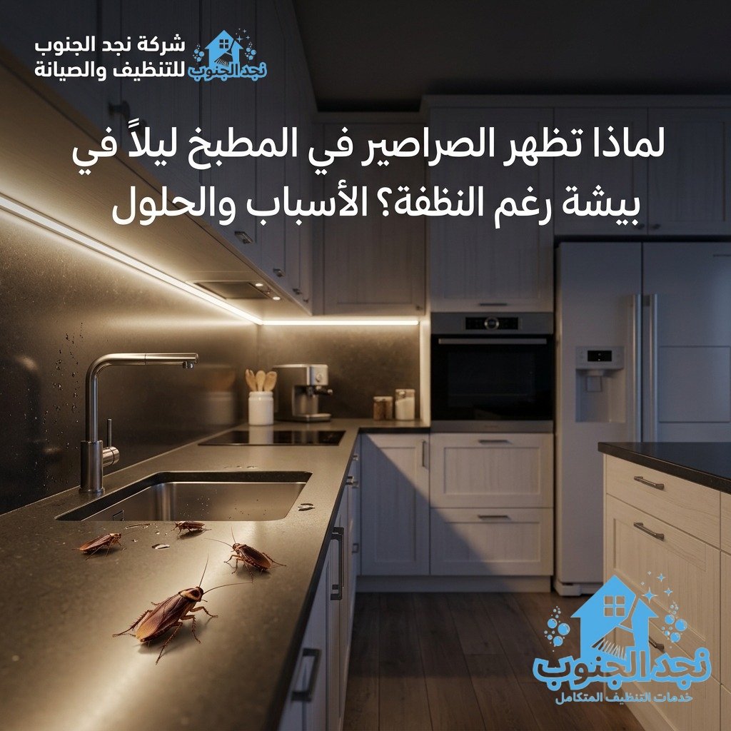 لماذا تظهر الصراصير في المطبخ ليلًا في بيشة