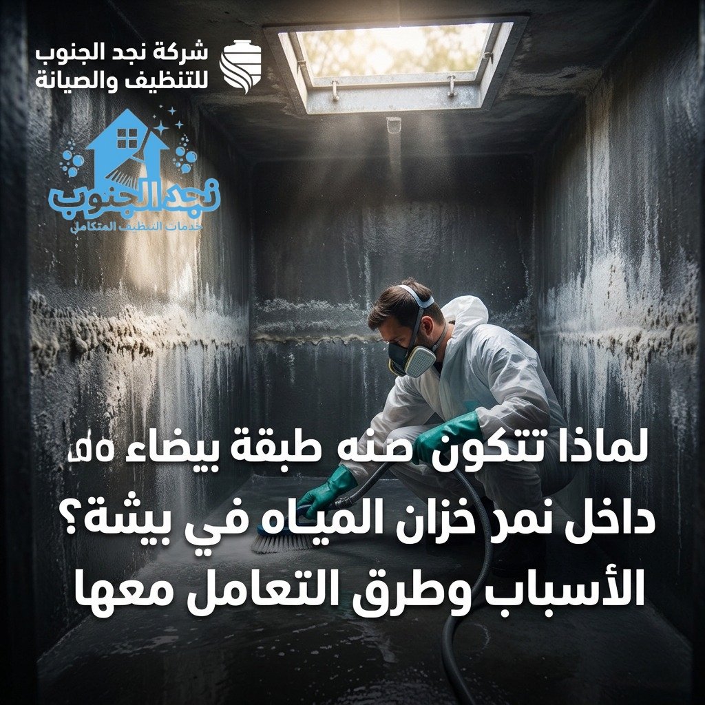 لماذا تتكون طبقة بيضاء داخل خزان المياه في بيشة؟