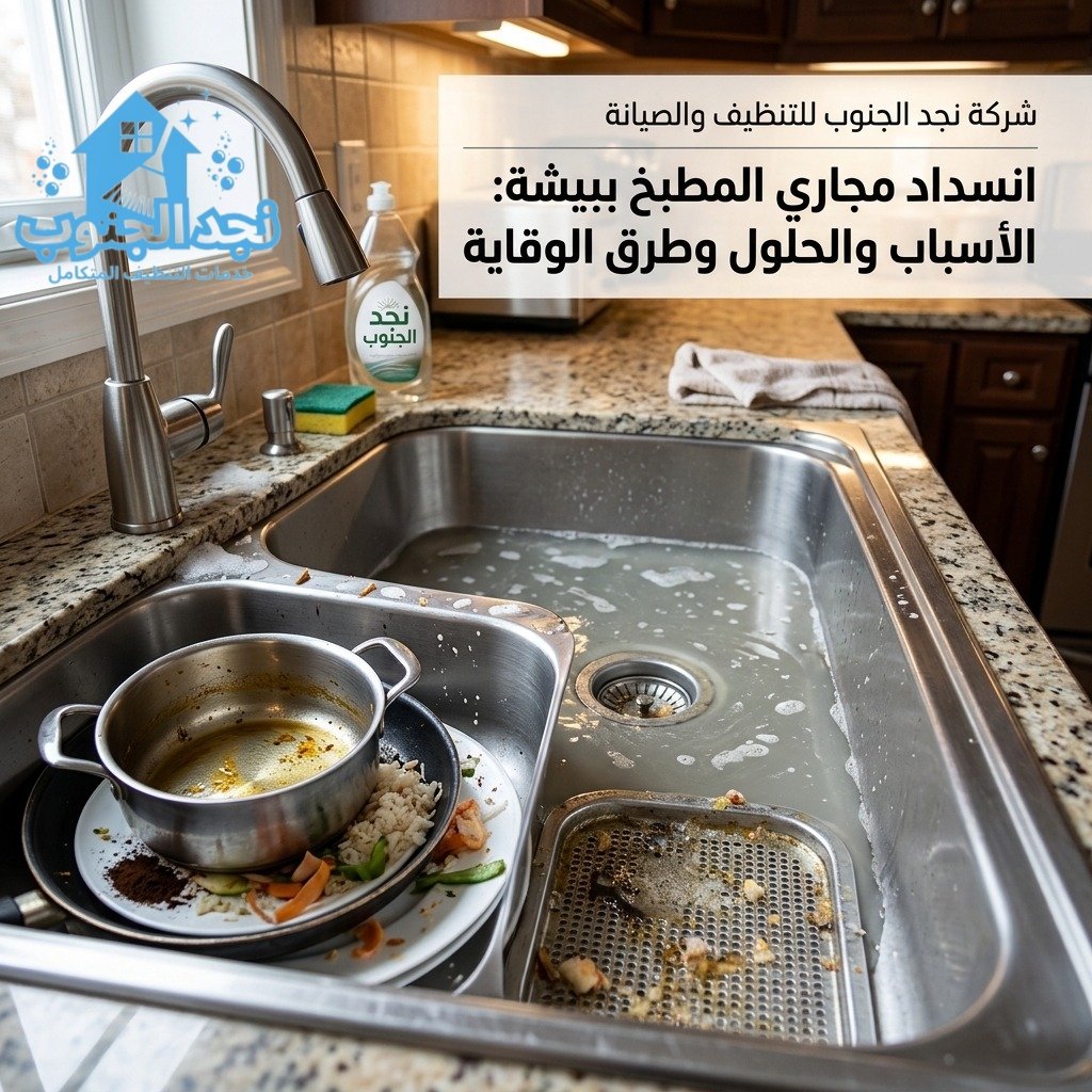 انسداد مجاري المطبخ ببيشة