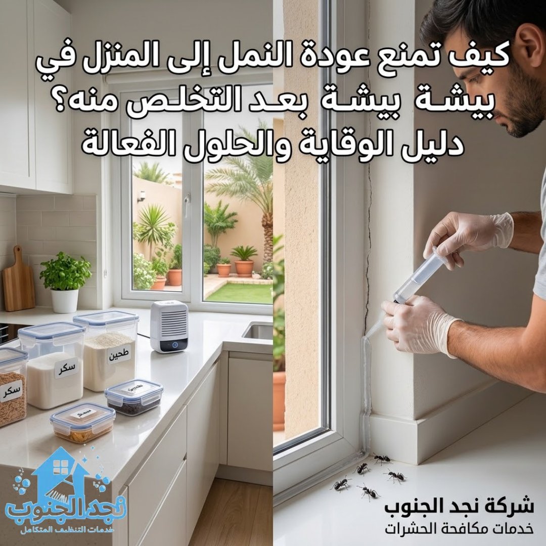 كيف تمنع عودة النمل إلى المنزل في بيشة بعد التخلص منه؟